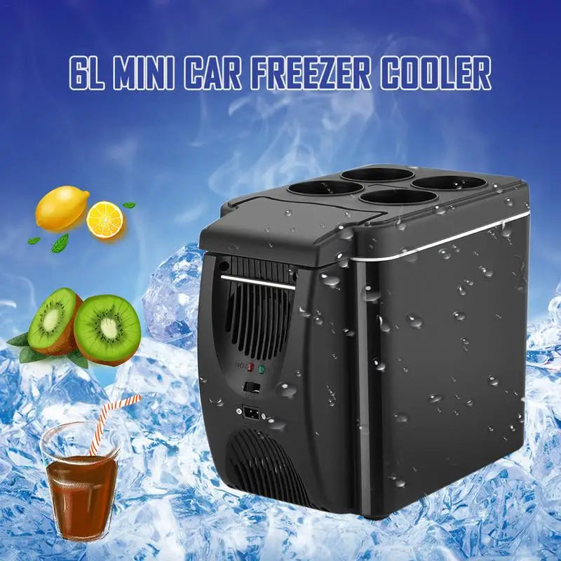 6L 12V Car Refrigerator Freezer Heater Mini Car Freezer Cooler And Warmer Electric Fridge Portable Icebox Travel Refrigerator