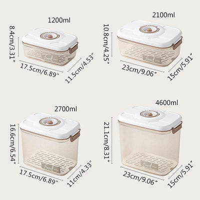 Food Vacuum Storage Box Sealed Fresh-Keeping Box Large Capacity Food Dispenser Transparent Storage Container with Vacuum Pump