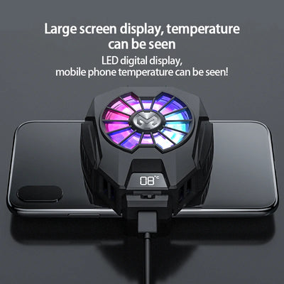 USLION Universal Cool Heat Sink Mobile Phone Cooler Phone Cooling Fan Case DL05 Digital Radiator Portable Phone Cooling Mute Fan