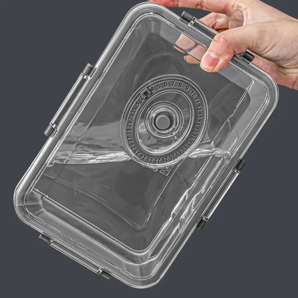 Sealed Refrigerator Storage Box Square Vacuum Refrigerator Fresh-keeping Box Transparent with Lid Food Container Products